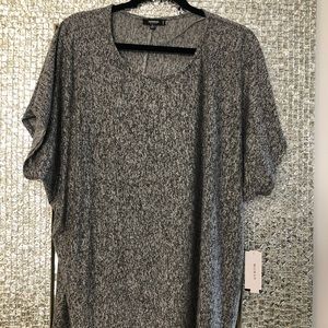 Plus Size Grey Premise top